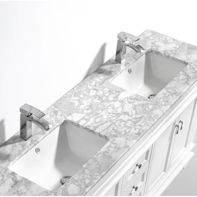 Morenobath 70.75'' Double Bathroom Vanity Top in Natural Marble Wayfair